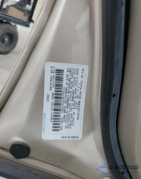 1993 Toyota Camry Le z USA, uszkodzony, nr VIN 4T1SK12E2PU318900